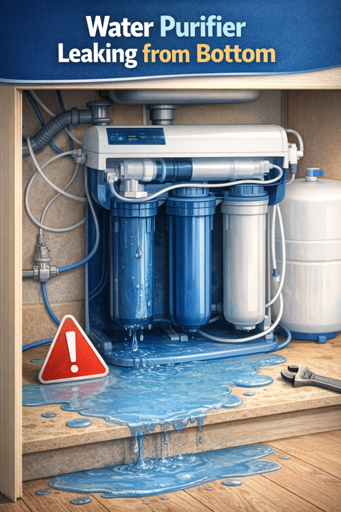 water purifier leaking water