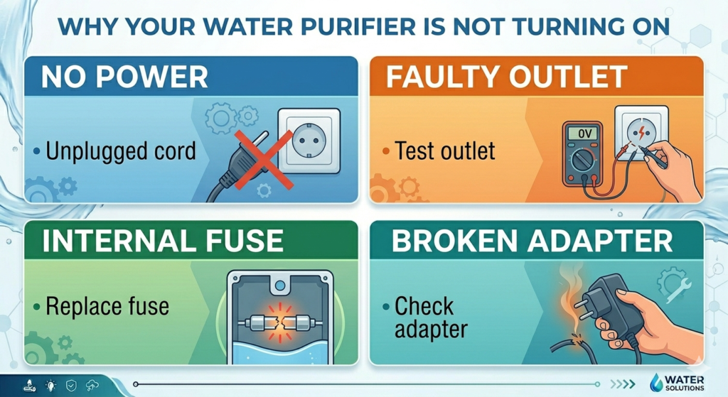  water purifier not turning 